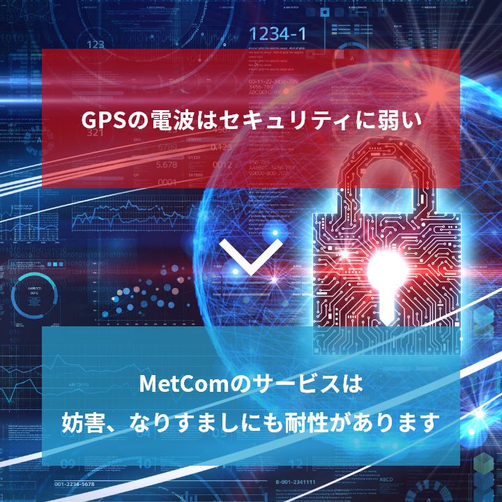 GPSの電波はセキュリティに弱い MetComのサービスは妨害、なりすましにも耐性があります